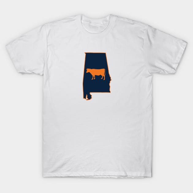 Cow College - The Plains T-Shirt by Wright Art